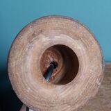 Lamp, turned wooden base