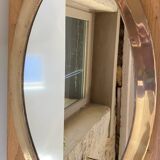 Urdu oval mirror solid brass