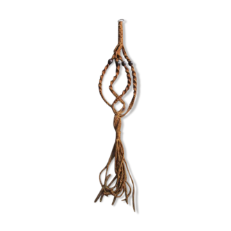 Vintage macramé rope suspension