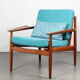 Scandinavian teak armchair by Arne Vodder for Gløstrup Mobelfabrik