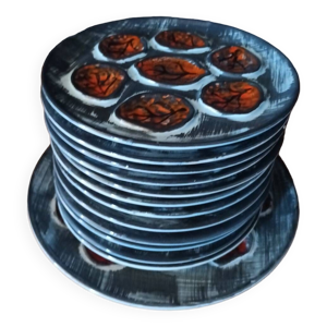 service à huîtres vintage