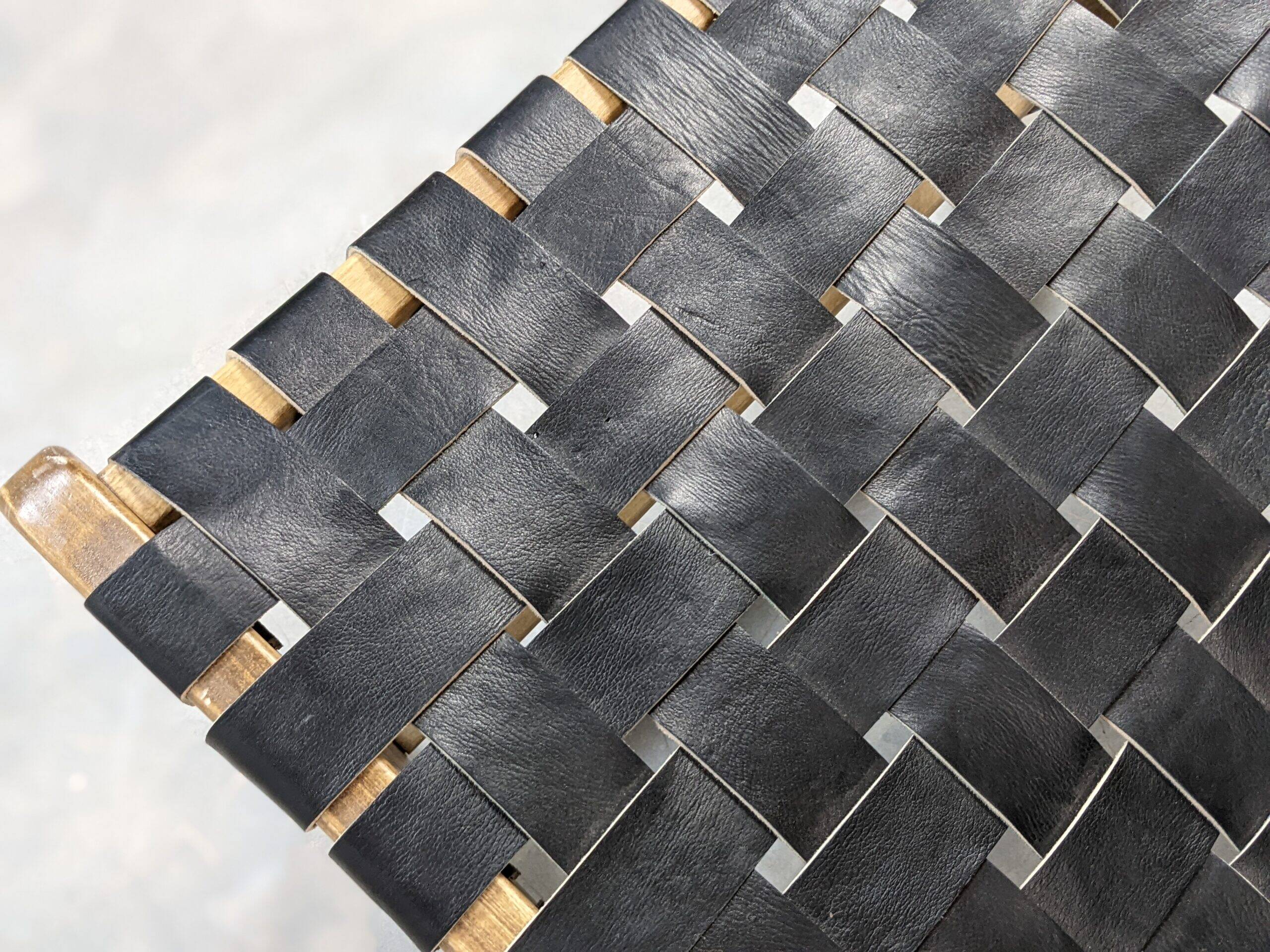 Handcrafted Moroccan leather armchair