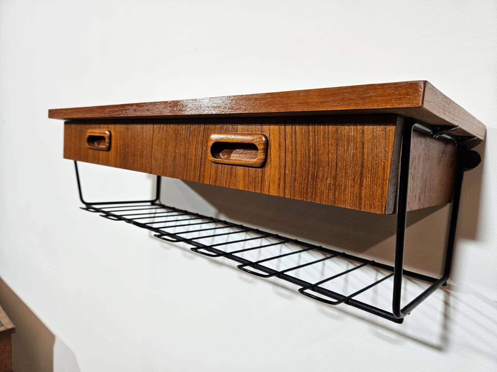 Console table, TEAK shelf, 1960s.