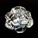 1970s Daum Crystal Table Candlestick, France