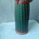 Bottle scoubidou and wicker years 1970 vintage