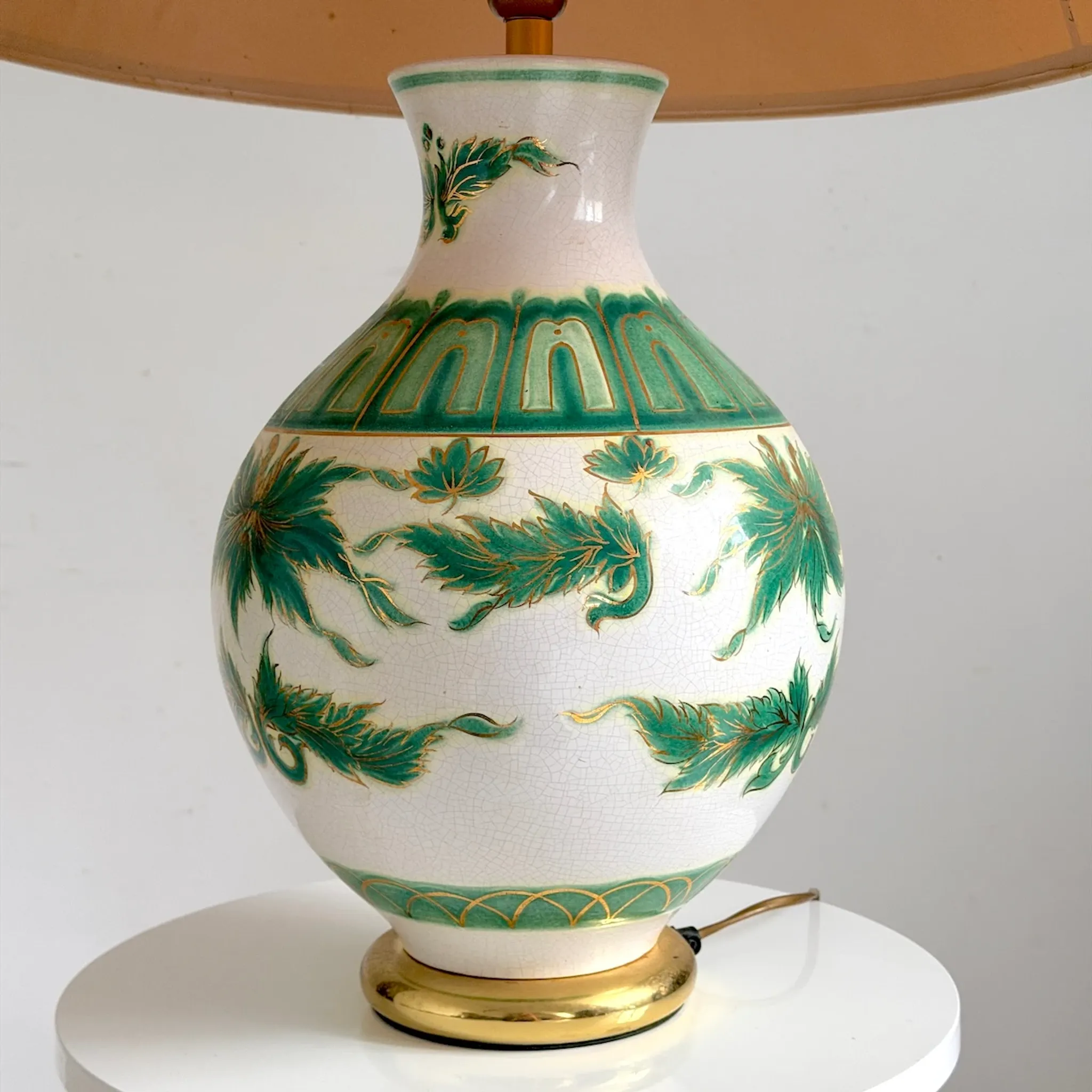 Vintage ceramic lamp 1970 Louis Drimmer