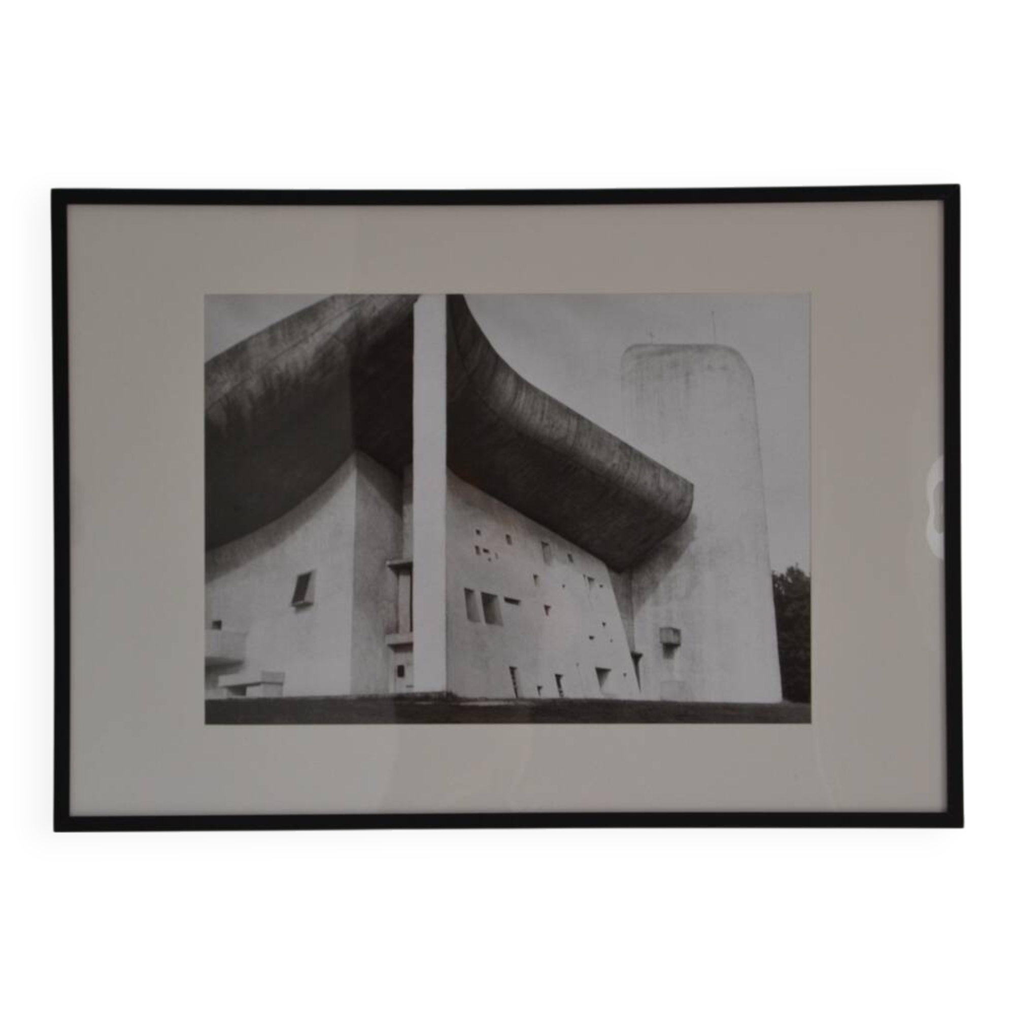 Large photograph of Ronchamp Chapel by Le Corbusier
