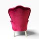Fauteuil baroque fuchsia vintage / siège