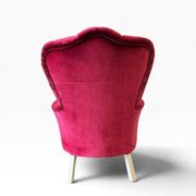Vintage fuchsia baroque armchair / seat