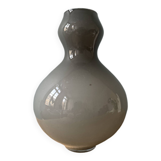 Danish double-layer blown glass vase Holmegaard, 1960
