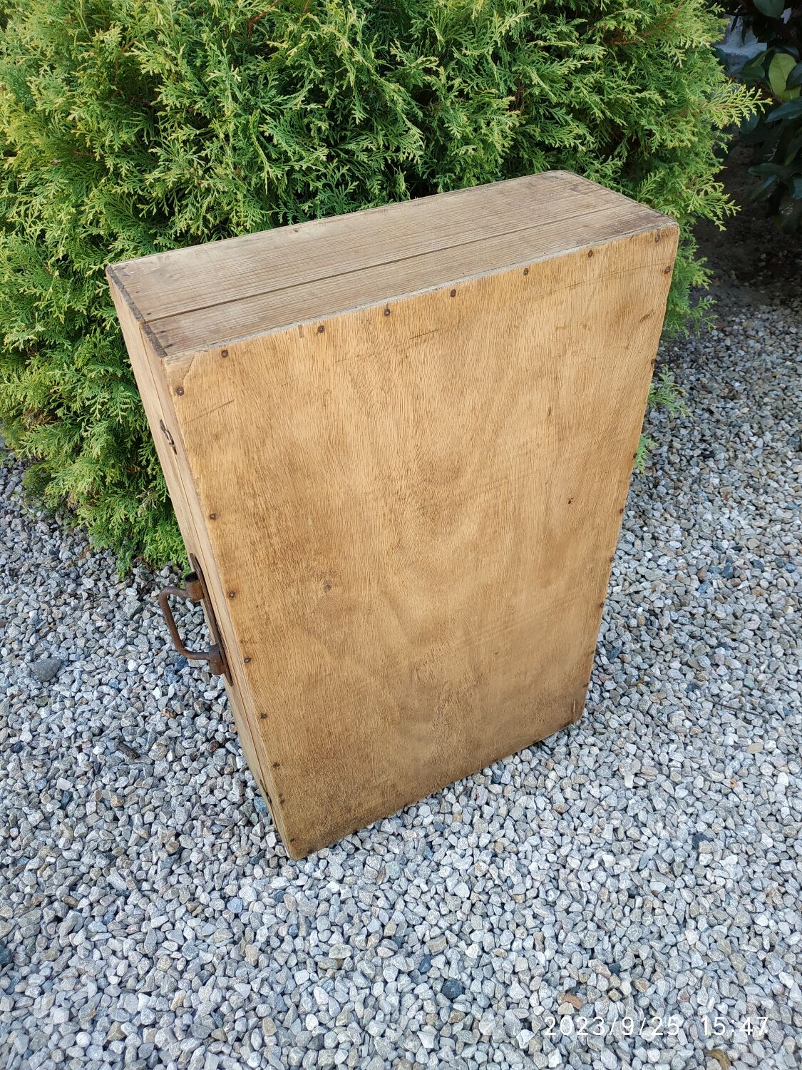 Wooden suitcase