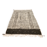 Authentic Beni Ouarain Rug 236x152 cm – Natural Cream Wool