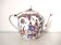 Chinese porcelain teapot flower characters