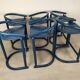 Vintage blue bar stools