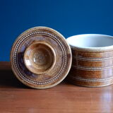 Berry stoneware butter dish
