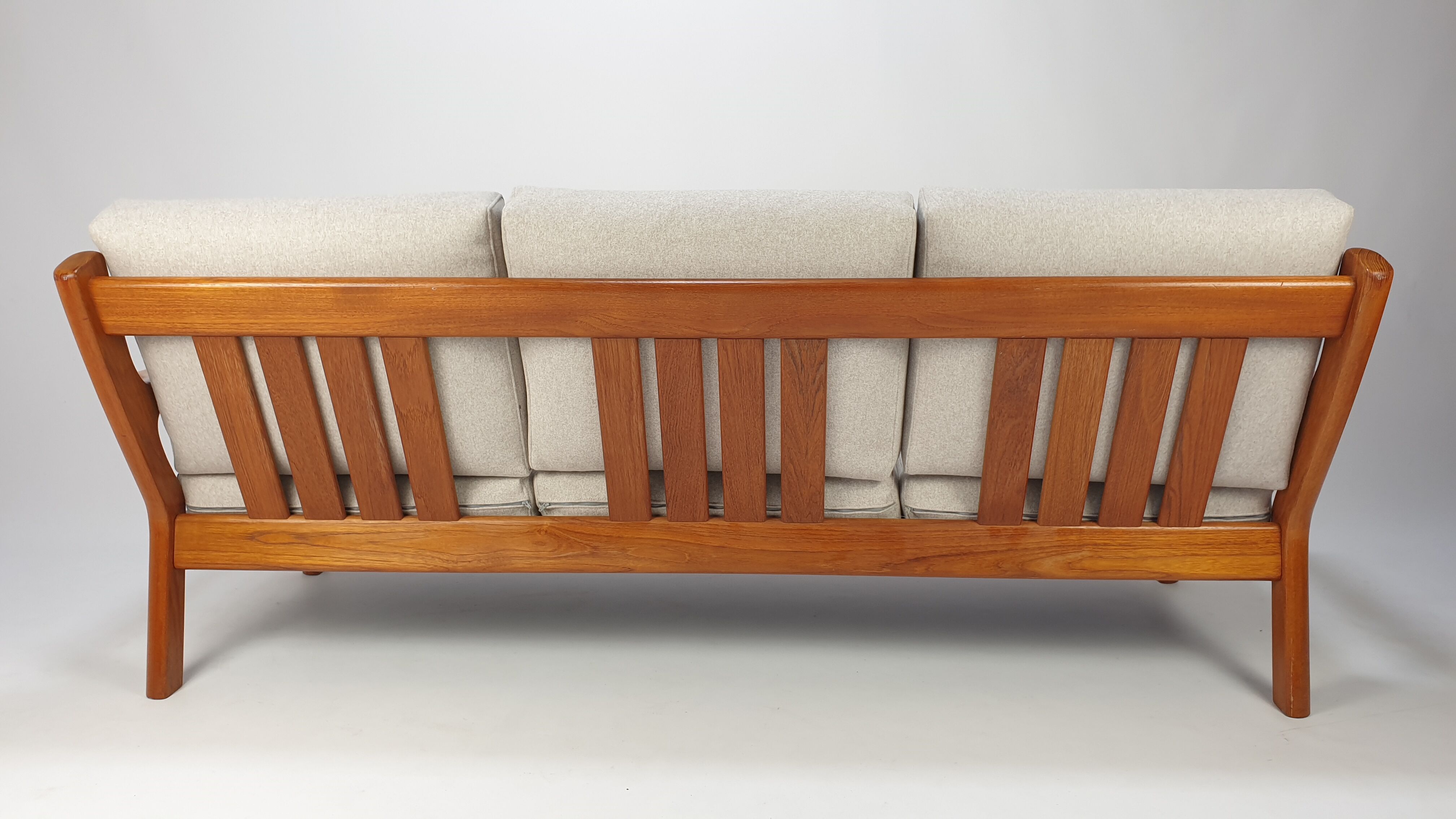 Teak 3-Seater Sofa by Juul Kristensen for Glostrup, 1970s