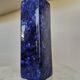 Vintage Blue Ceramic Vase: Hand-Painted Galaxy Glaze, 1970s Home Decor