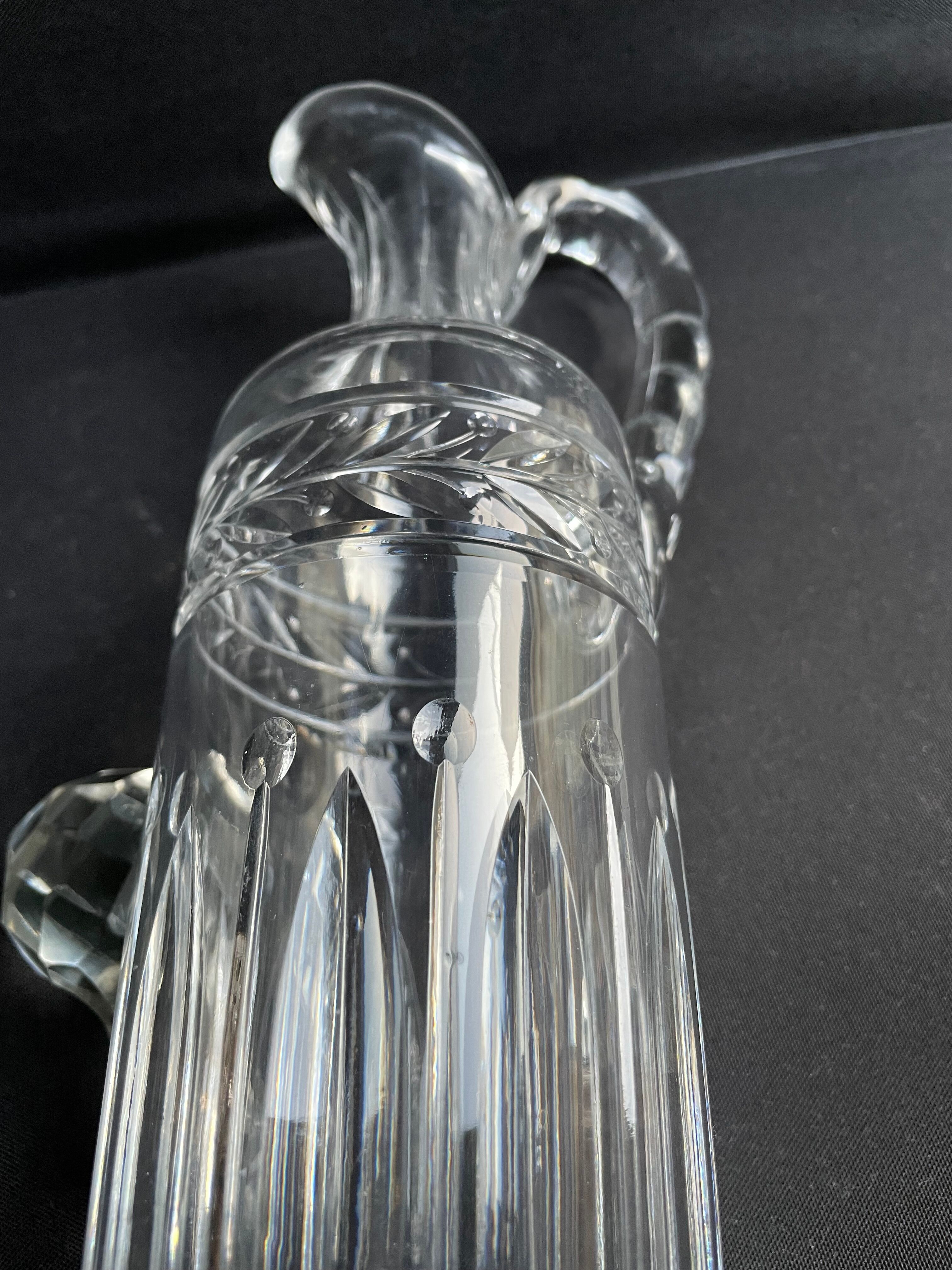 Saint Louis Virginia ewer chiseled 8670 unstamped