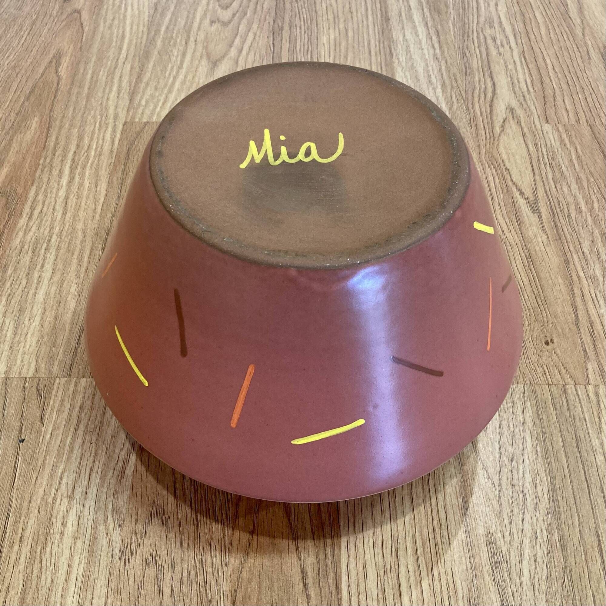 Scandinavian ceramic vase, entirely handmade.