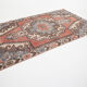 4x7 red & beige vintage rug, 122x207cm