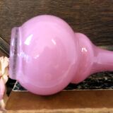 Large pink glass paste soliflore vase
