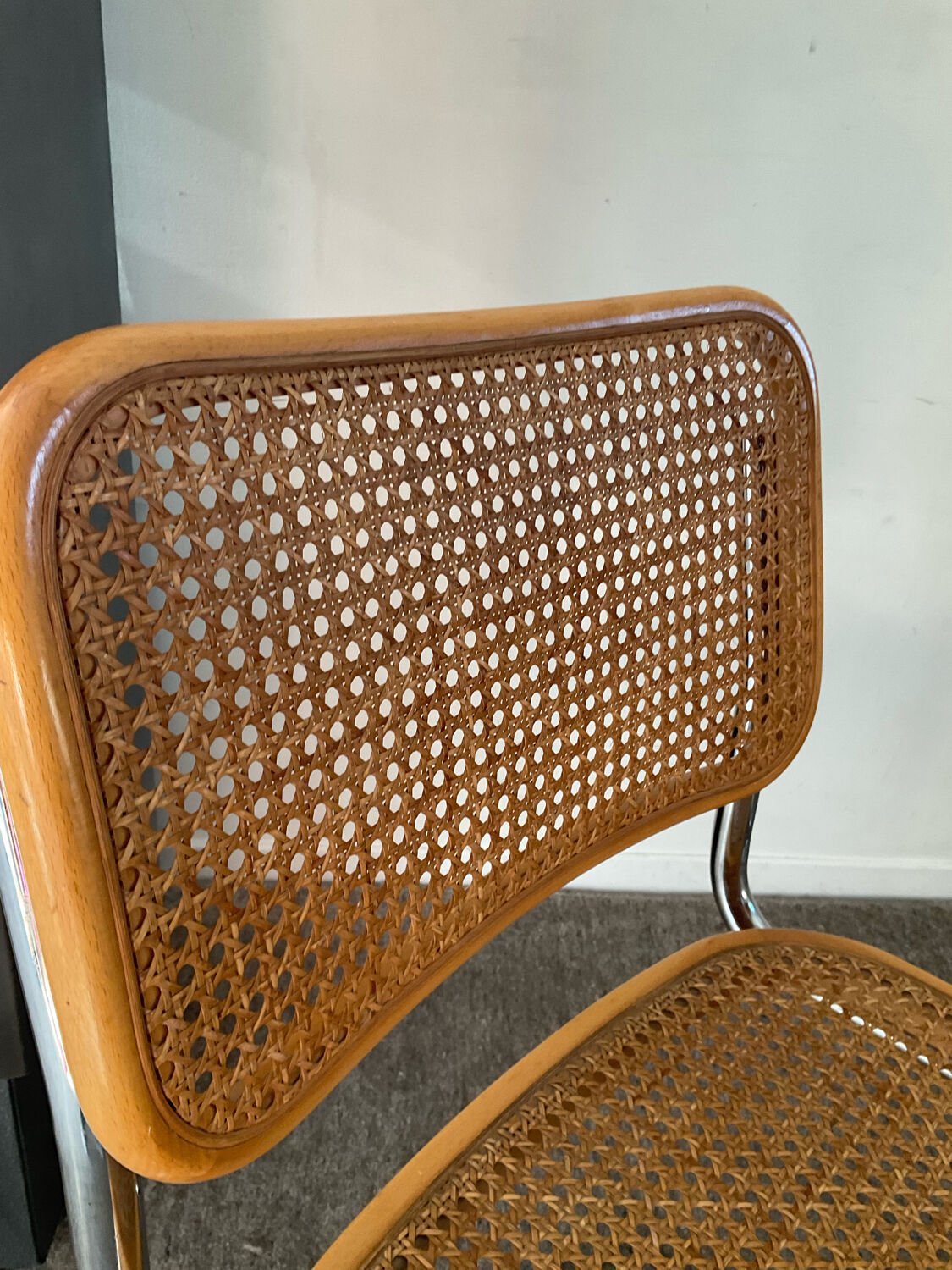 Pair of chairs Marcel Breuer Cesca B32