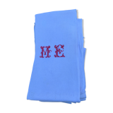 Table towels embroidered red figure