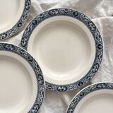 4 deep ironware plates “François 1er” Salins