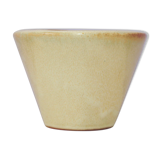 Vintage beige ceramic flower pot