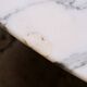 Large round Carrara marble table, Italy, 1970s