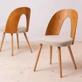 Set of 8 midcentury dining chairs by a.šuman, customizable upholstery available