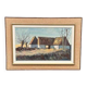 Huile sur toile suédoise d'époque mi-siècle – « Vieux Désert » par Hjalmar Lindblom – Vintage et encadrée – 52 × 74 cm (20,5" × 29,1")