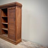 Louvered filing cabinet