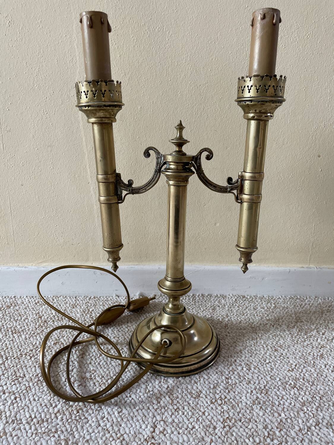 Lampe Candélabre 2 branches style empire
