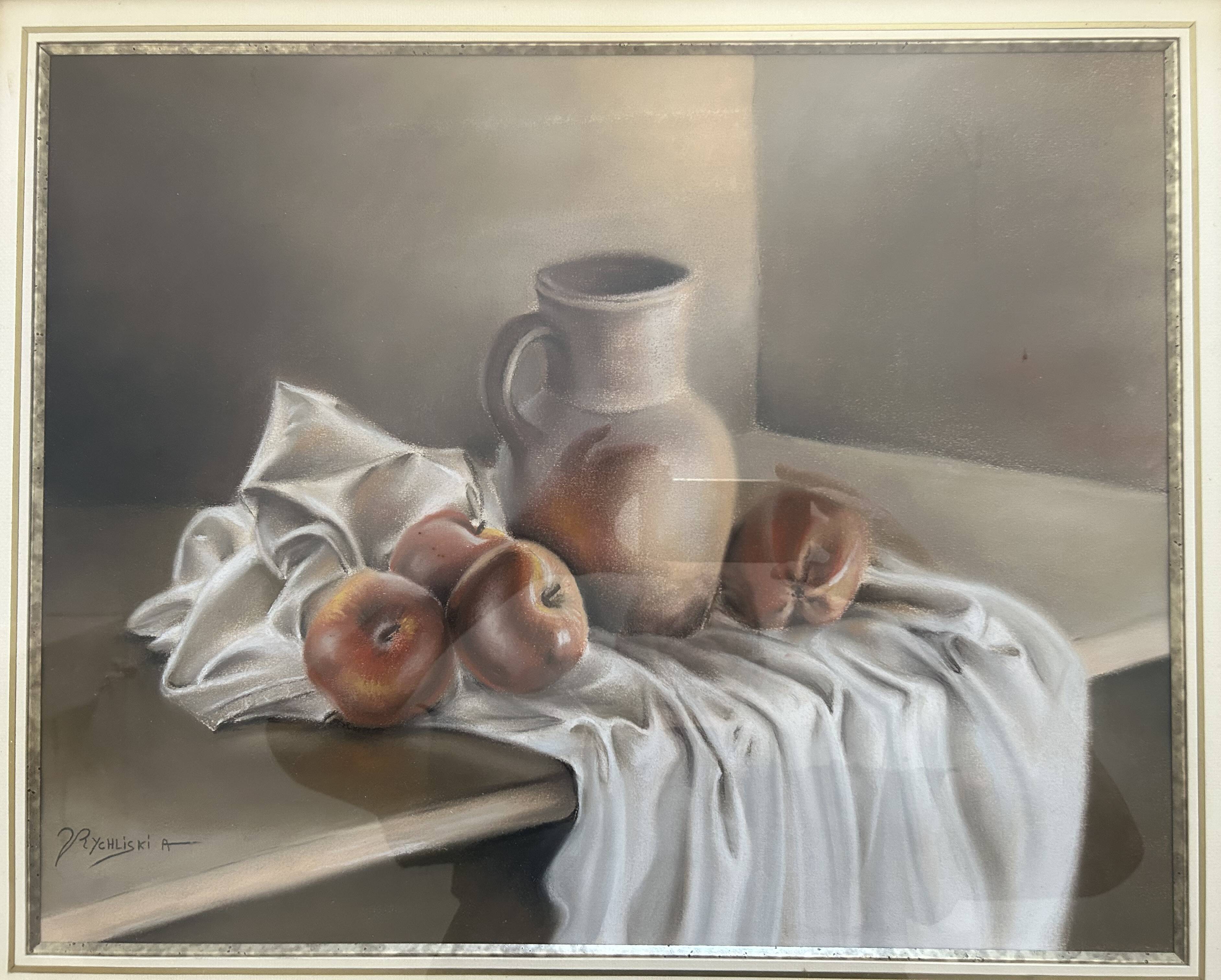 magnificent pastel well framed and in perfect condition