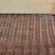 Wall shelf, metal and rattan