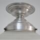 Ceiling lamp Art Deco frosted glass diamond decoration aluminum 30s