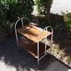 Vintage wheeled serving table