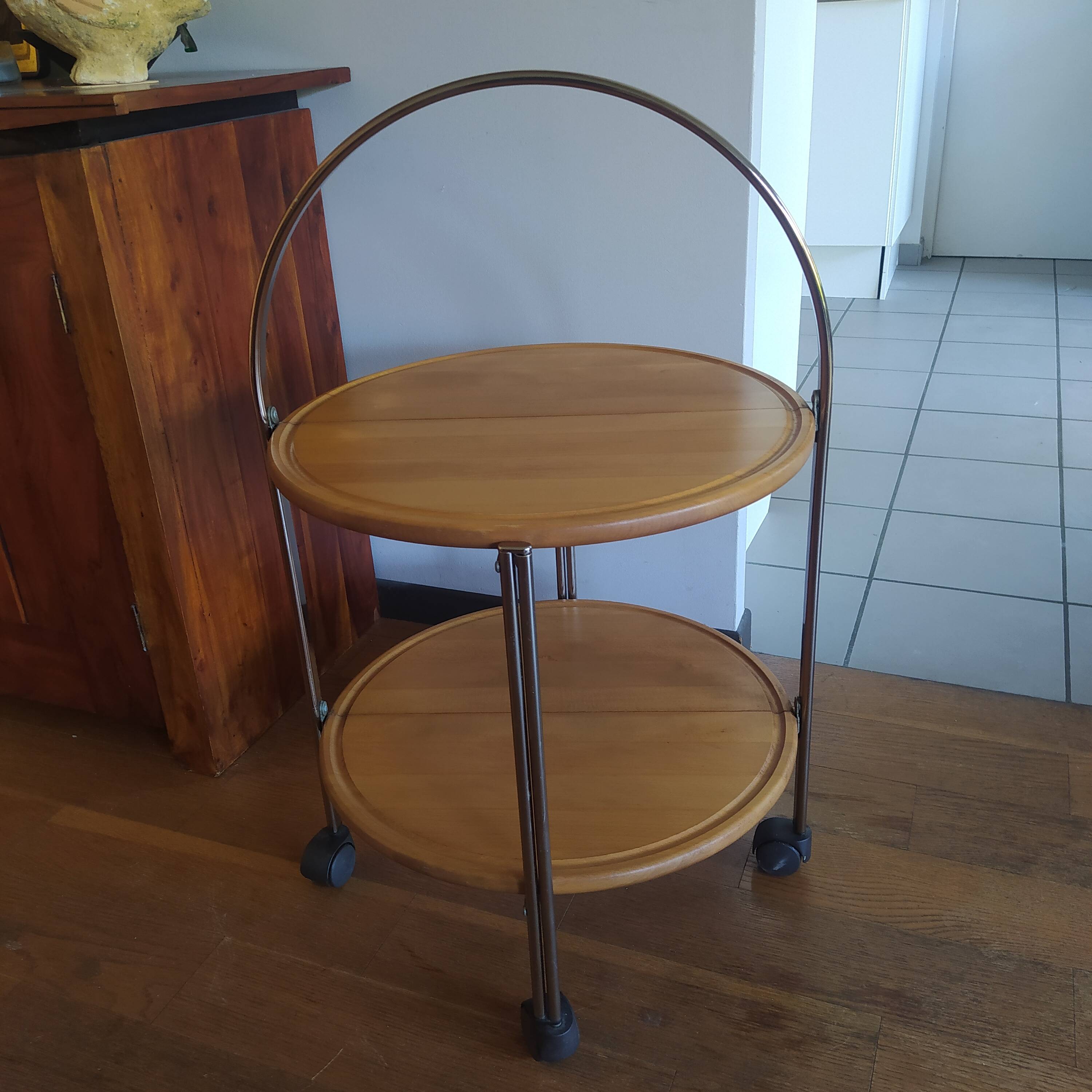 Folding drinks trolley from the 1970s, made in Germany