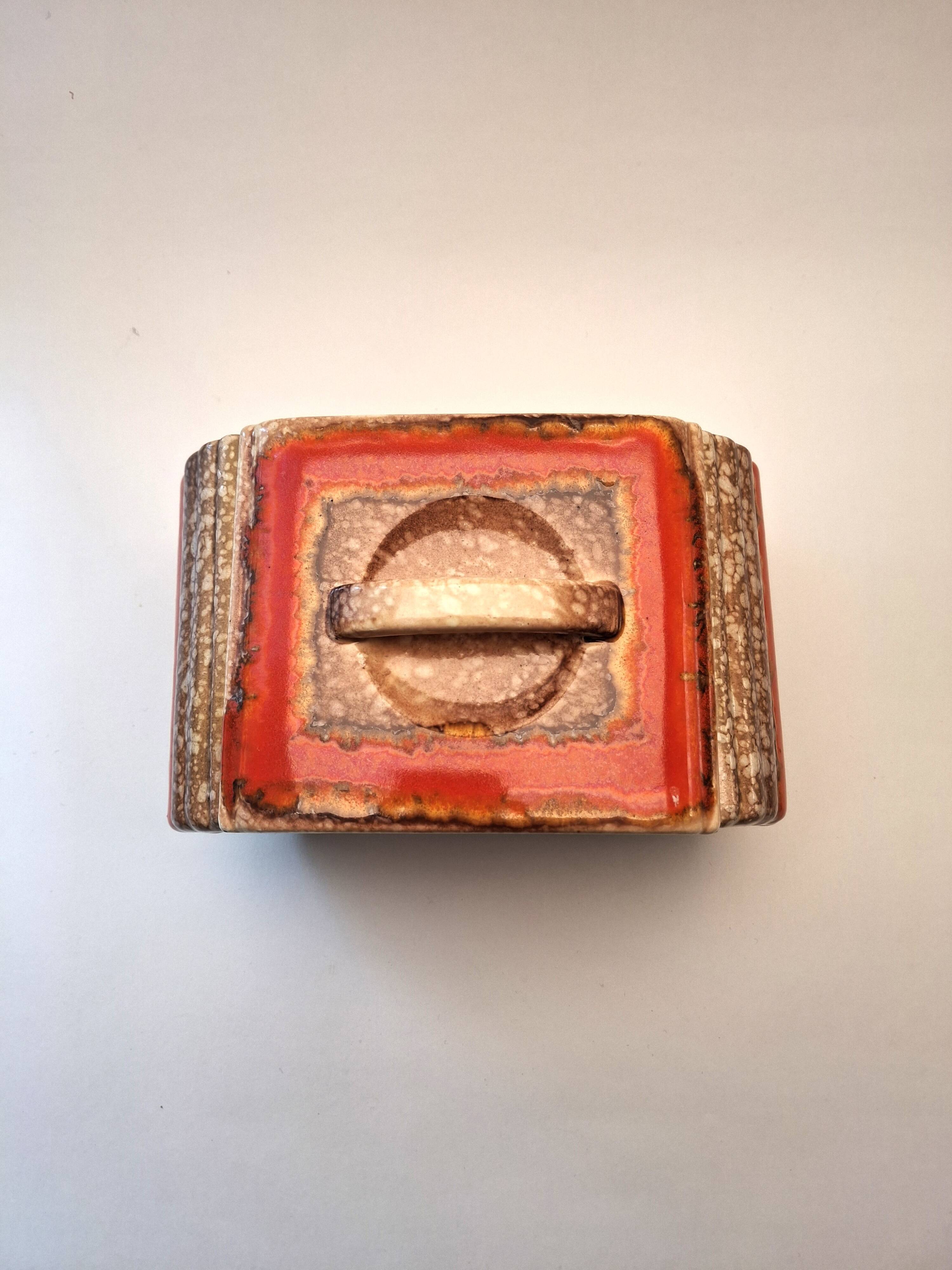 Vintage Art Deco Ceramic Cookie or Candy Jar (1930s)