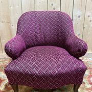 Fauteuil Crapaud de style Napoléon III