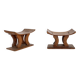 Pair of African Ashanti stools