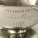 French champagne cooler bowl Leclerc Briant Vinum silver plated