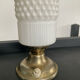 Vintage lamp in opaline and metal from the 50s