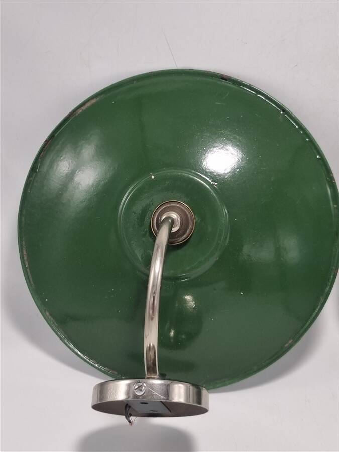 Pair of enamelled sheet metal wall lights