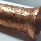 Anthroposophical hand hammered metal vase