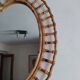 Miroir en bambou vintage