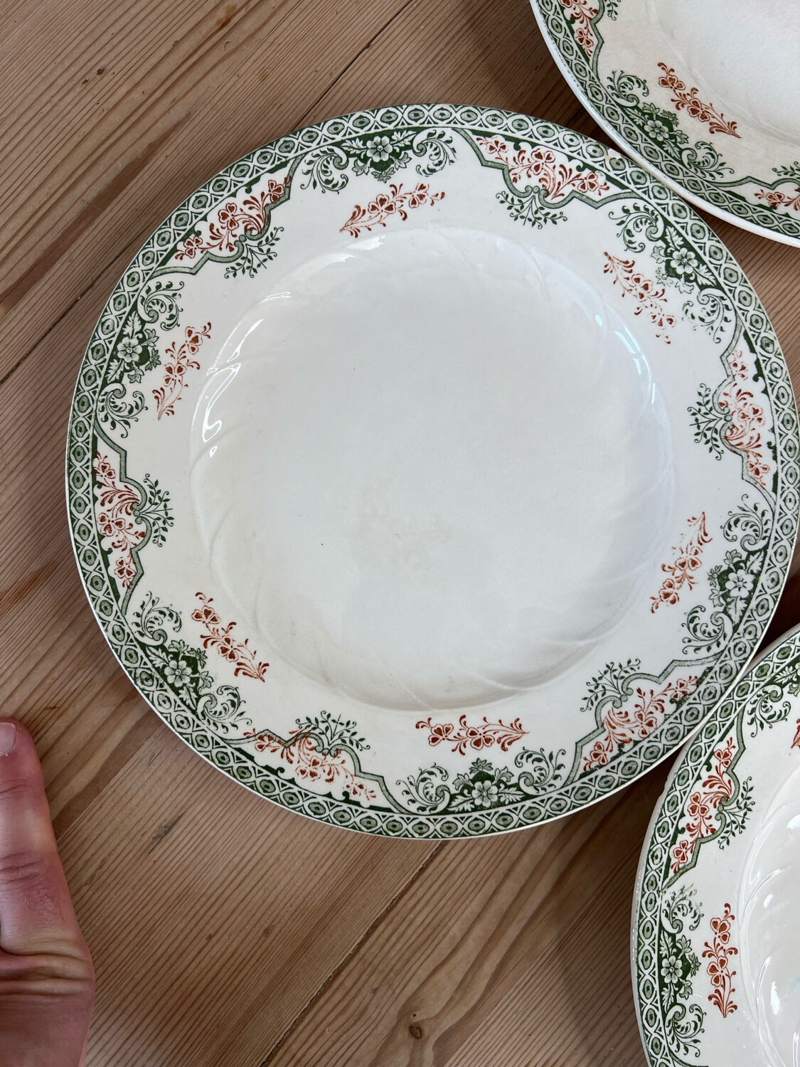 6 flat plates Longwy Bruges