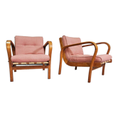 Pair of vintage armchairs by Kropacek and Kozelka, 1944