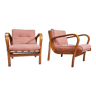 Paire de fauteuils vintage par Kropacek et Kozelka, 1944